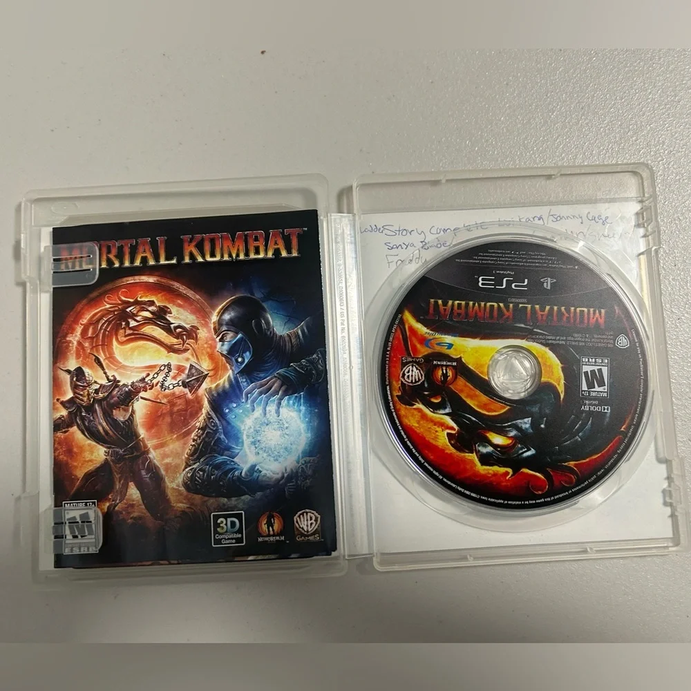 PS3 Mortal Kombat 3D Compatible Video Game